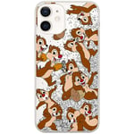 ERT GROUP Coque de téléphone Portable pour Apple Iphone 12 Mini Original et sous Licence Officielle Disney Motif Chip & Dale 004, avec Effet de débordement de Paillettes