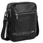 Lois - Man Bag - Men's Shoulder Bags - Man Bags for Men Crossbody Bag in Waterproof Material - Man Bags for Men Shoulder for Men with Adjustable Strap - Small Bag for Men. Mens Bags Shoulder, Black