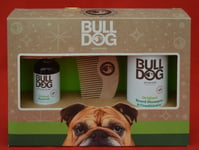 BULLDOG SKINCARE:    ORIGINAL BEARD CARE KIT - THREE PRODUCTS - NEW!