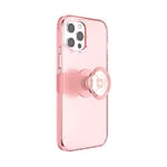 PopSockets: PopCase Phone Case for iPhone 12 Pro Max with a Repositionable PopGrip Slide Phone Stand and Grip with a Swappable Top - Peachy