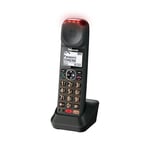 Panasonic KX-TGMA45 Digital Cordless Phone Additional Handset (No standalone) & Charging Cradle, LCD, Loud Volume, Slow Talk Mode, Tone Control, Metallic Black