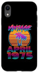 Coque pour iPhone XR 50 Years Old Retro Vintage Funny April 1975 50th Birthday