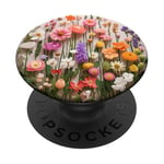 Bouquet de fleurs sauvages à motif floral PopSockets PopGrip Adhésif