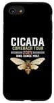 Coque pour iPhone SE (2020) / 7 / 8 Cicada Comeback Tour 2024 Entomologiste de l'essaim de couvain de Cicada