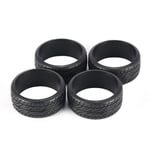 4pcs 1/10 Medium Grain Drift RC On-road Car Tyre Plastic Hard Tire 26mm for Wheels KYOSHO HPI Redcat Racing HSP-Black(BCVBFGCXVB)