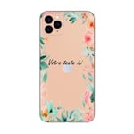 Coque Iphone 12 MINI Fleur 15 personnalisee pastel