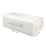 Bread Bin Large Capacity Save Countertop Space Bread Storage Container With Clam