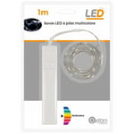 Bande led à pile 1M Rgb avec détecteur 2W 1 m Multicolore