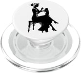 Les femmes dans l'histoire Vintage Flapper Girl and Dog PopSockets PopGrip pour MagSafe