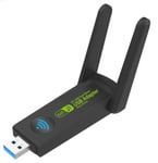 Trådlöst WiFi USB-nätverkskort med Dual Band 2.4GHz/5GHz 1300Mbps