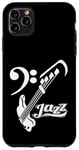 Coque pour iPhone 11 Pro Max Guitare basse Jazz Musicien