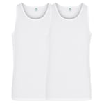 Dovre 2P Organic Cotton Singlet Hvit økologisk bomull Medium Herre