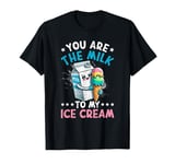 Funny Italian Food Milk Gelato Ice Cream T-Shirt