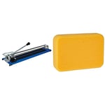 Vitrex 102371 600 mm Manual Flat Bed Tile Cutter & 10 2904 Tiling Sponge