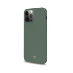 Celly Green Case for iPhone 12 Pro MAX, Soft Touch Protective Case and TPU Silic