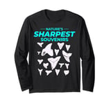 Shark Teeth Collector Fossil Hunting Paleontology Megalodon Long Sleeve T-Shirt