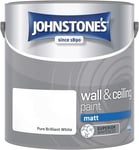 Johnstone's - Wall & Ceiling Paint - Pure Brilliant White - Matt Finish - Paint