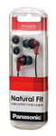 Panasonic Japan Inner Ear Phone Earphone HeadPhone RP-HJE150-R Red