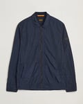 BOSS ORANGE Leejay Nylon Full Zip Overshirt Dark Blue