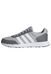 adidas Run50S Baskets unisexes, Grey Two/FTWR Blanc/Gris Four, 42 EU, Gris Two Ftwr Blanc Gris Four, 42 EU