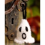 Casper by DROPS Design - Halloween Pynt Hekleoppskrift 4 cm - Casper by DROPS Design