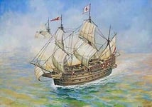 Spanish Galeon " San Martin " Flagship Of The Armada Invincible Ship Kit 1:3 50