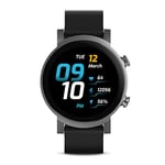 Ticwatch Montre connectée E3 pour hommes Wear OS de Google avec plateforme double Qualcomm Snapdragon Wear 4100+, Google Pay, GPS, surveillance de la fréquence cardiaque, gestion du stress, compatible iOS et Android