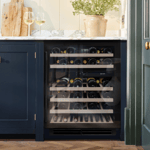 Caple Wi6136BG 60cm Black Glass Undercounter Dual Zone Wine Cooler