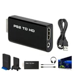 Game to HDMI Converter PS2 to HDMI Display Modes Durable Adapter  Universal