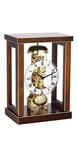Hermle 23056-030791 Horloge de Table au Design épuré en Noyer Marron 18,5 x 26,5 x 12,5 cm