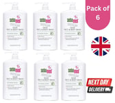 6x Sebamed 1L Liquid Face & Body Wash Gentle Soap-Free pH 5.5 for Sensitive Skin