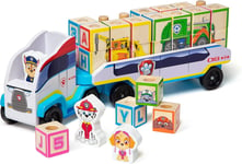 Melissa & Doug PAW Patrol Toy Truck With Alphabet Wooden Building Blocks 33272