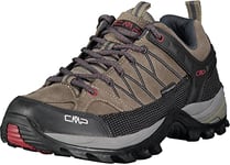 CMP Homme Rigel Low Trekking Shoes WP Chaussures de Randonnée Basses, (Torba-Antracite 02pd), 43 EU