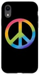 Coque pour iPhone XR Pretty Colors Panneau de paix arc-en-ciel