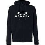 Oakley Bark Sweat à Capuche zippé 2.0 Sweatshirt pour Hommes, Noir/Blanc, XL