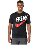Nike GA M NK Dry Tee Freak T-Shirt Homme, Black/(White), FR (Taille Fabricant : 4XL)