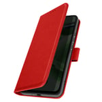 Avizar Case for Samsung A24 Card-holder Cover Video Stand Feature, Red