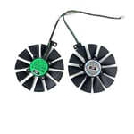 ventilateur de refroidissement de FDC10U12S9-C de 87MM PLD09210S12HH GTX1060 GTX1070 pour ASUS GTX 1060 1070 RX 480 foulant la carte T129215SU ventilateur de refroidisseur - Type black 2-Fan T12