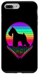 iPhone 7 Plus/8 Plus Miniature Schnauzer Retro Vintage 80s Funny Dog Lover Case