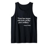 Oscar Wilde Shirt Love Advice Quote Tank Top