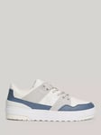 Tommy Hilfiger Basket Leather Chunky Trainers, Ecru/Ancient White