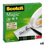 Ruban adhésif Scotch Magic 810 Transparent 25 mm x 66 m [9 Unités]