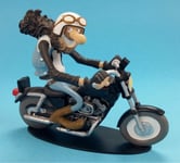 FIGURINE EN RESINE JOE BAR TEAM DEDE SPERADO HARLEY DAVIDSON 883 SPORTSTER 1/18