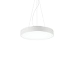 Halo Integrated LED 1 Light Round Ceiling Pendant White