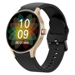 Muzaria Smart Watch Answer Make Call, 1.43" AMOLED Touch Screen Fitness Watch, Fitness Tracker with Heart Rate Blood Oxygen Sleep Monitor, 50+ Sports Modes Step Counter Smartwatch Women Men