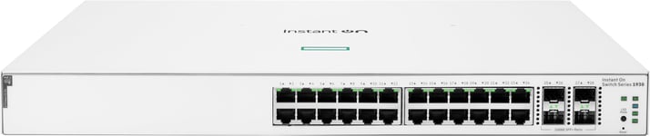 HPE Networking Instant On 1930 (24G 4SFP+ 195W) nätverksswitch