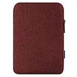 MoKo Housse de Tablette Compatible avec iPad Air M2 2024/Air 5/4 10.9, iPad Pro 11 M4 2024, iPad 10e 2024/9e/8e/7e, iPad 9.7, Galaxy Tab S9/S8 11 2023/A 10.1, Surface Go 2 10.5,Vin Rouge