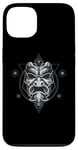 iPhone 13 Oni Mask Japanese Devil Yokai Demon Sacred Geometry Graphic Case