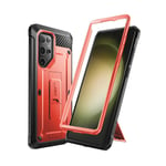 Galaxy S23 Ultra Shockproof Case Kickstand Supcase Unicorn Beetle Pro Red