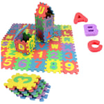 (12 x 12 cm) Puzzle Tapis Mousse Bébé,36 Pièces,Tapis de Jeu pour Enfants, en EVA Antidérapant, Non Toxique, avec Lettres et Chiffres, Certifié CE,